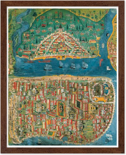 Miniatura 12 de Poster Master Póster retro de viaje con mapa monumental vintage de Florencia, arte italiano, gran regalo para hombres, mujeres, amantes
