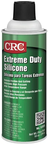 CRC Lubricante de silicona Extreme Duty 03030 – [Paquete de 12] 10 onzas de peso, aerosol de silicona de grado premium para aplicaciones de alta
