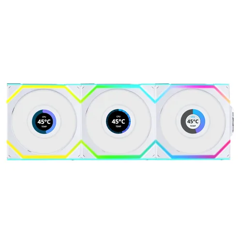 Miniatura 10 de Lian Li UNI Fan SL Inalámbrico (Pala Invertida) 120mm Ventilador ARGB - Paquete Triple - Señal Inalámbrica de 2.4 GHz para Control de RGB