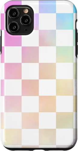 Miniatura 13 de Pastel Rainbow Checkerboard Checker Checked Pattern Case for iPhone 17
