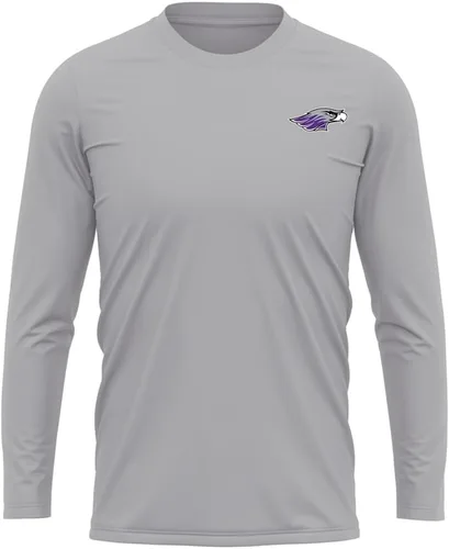 Miniatura 240 de Camisa deportiva de manga larga oficial de la NCAA Collegiate para hombre, con logotipo en el pecho izquierdo, colección Athletic Heather