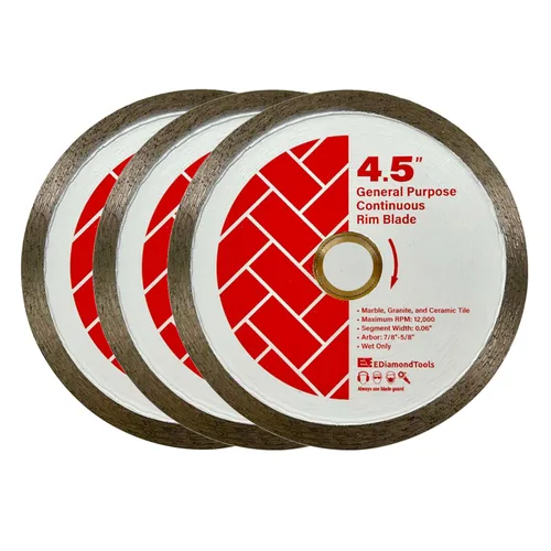Miniatura 10 de Hojas de sierra de diamante de 7" para azulejos de porcelana, cerámica y azulejos de piedra, eje de 5/8" Hoja de azulejos de porcelana
