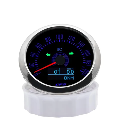 Miniatura 8 de KAOLALI Velocímetro GPS de 85 mm 0-200 km/h para embarcaciones, velocímetro impermeable marino, medidor de velocidad con COG, kilometraje total
