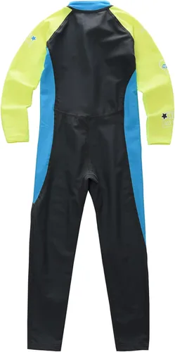 Miniatura 2 de LUCKYLUAN Traje de baño de cuerpo completo para niños y niñas, bloque de color, de una pieza, UPF 50, manga larga, protección contra erupciones
