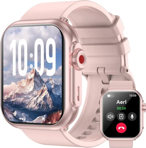 Jacoosa Reloj inteligente para hombres y mujeres, batería de 1000 mAh, pantalla HD de 1.85 pulgadas, más de 110 modos deportivos, IP68 impermeable,