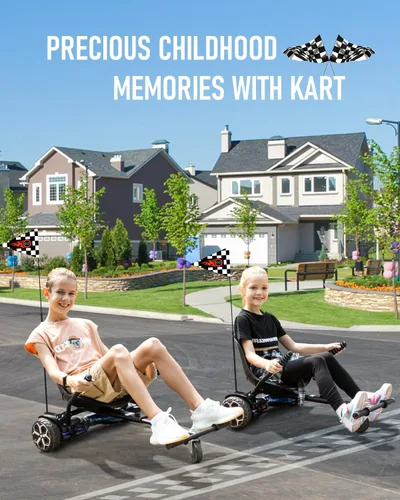 Miniatura 2 de Gyroor Accesorio de asiento de scooter de autoequilibrio, conversión de Go Kart para scooters de autoequilibrio de 6.5 a 10 pulgadas, longitud