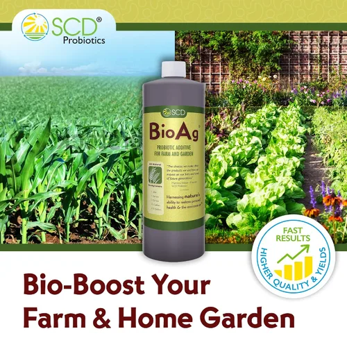 Miniatura 2 de SCD BioAg - Microbios orgánicos de suelo de granja y jardín, iniciador de compost con 12 cepas probióticas, súper concentrado vivo