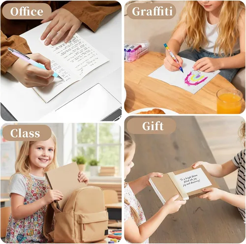 Miniatura 7 de Paquete de 24 cuadernos de papel kraft A5 a granel, cuadernos de papel rayado, 8.3 x 5.5 pulgadas, 60 páginas, cuaderno de composición para viajes