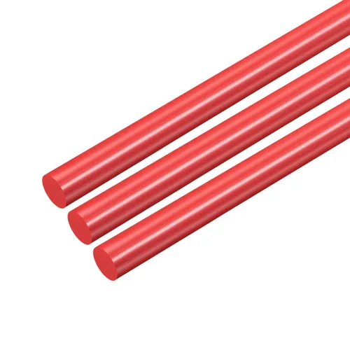 Miniatura 28 de uxcell Varilla redonda de plástico de 1/2 pulgada de diámetro y 20 pulgadas de longitud, varillas de polioximetileno, barras redondas de plástico