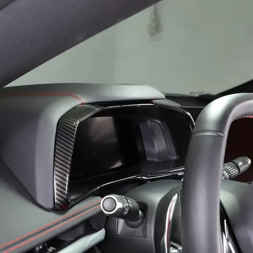 Miniatura 5 de Daeiclru Marco de cubierta de ABS para panel de salpicadero de automóvil compatible con Chevrolet Corvette C8 2020-2023, accesorios de ajuste