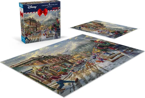 Miniatura 4 de Ceaco - Thomas Kinkade - Disney - Holiday - Candy Cane Express - Rompecabezas de 1000 piezas