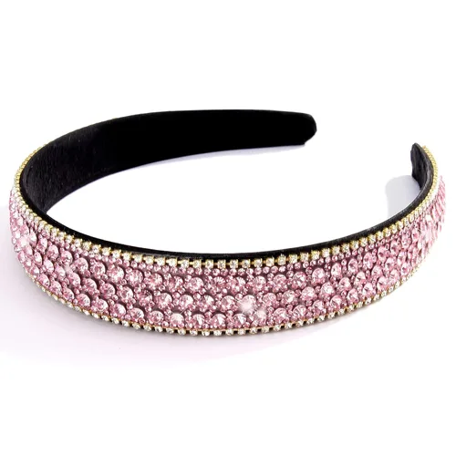 Miniatura 8 de Wecoe Diadema con diamantes de imitación para mujeres y niñas, azul, diadema de moda, antideslizante, brillante, cristal, diamante, banda fina