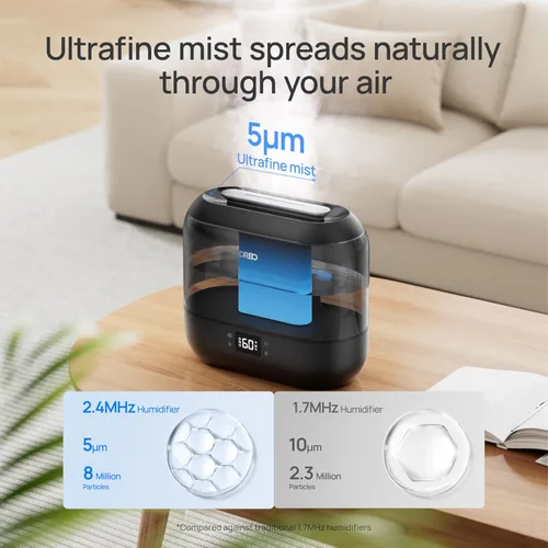 Miniatura 6 de Dreo Humidificadores inteligentes para dormitorio, humidificador supersized de gran tamaño de 4 L de llenado superior para habitación grande con 28