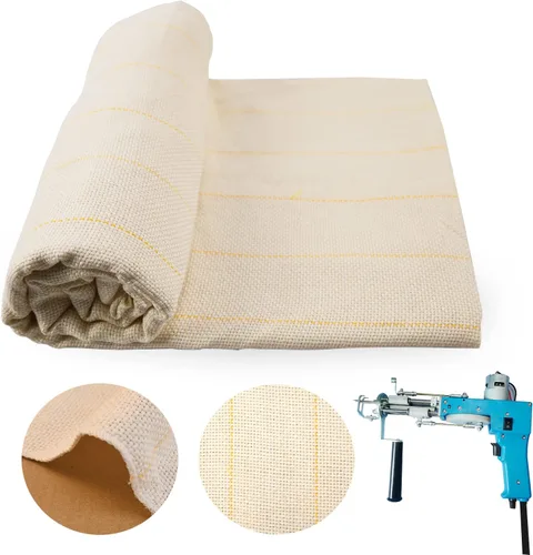 Paño de monje extra largo de 157 x 59 pulgadas con líneas marcadas – Tejido superpuesto mejorado para aguja de punzón y pistola de acolchonamiento –