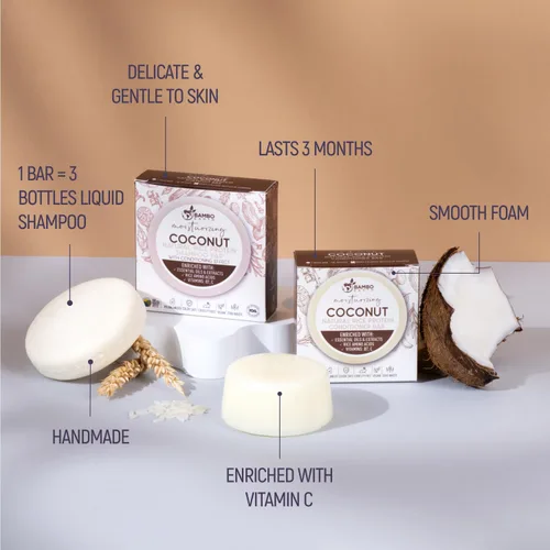 Miniatura 2 de Champú y acondicionador de agua con proteína de arroz sólido - Barras de champú y acondicionador para el cabello con todos los aceites esenciales