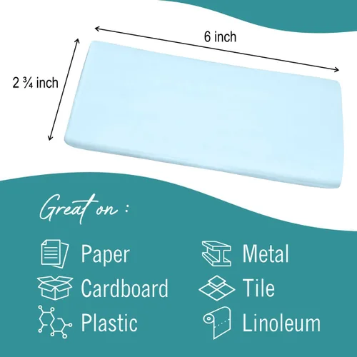 Miniatura 3 de Masilla adhesiva azul para póster, masilla de montaje reutilizable para colgar en la pared, hogar, oficina y aula, adhesivo no dañante, 2.6 onzas