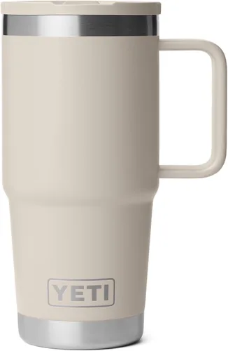 Miniatura 18 de YETI Rambler - Taza de viaje de 20 onzas con tapa abatible con popote, acero inoxidable, aislada al vacío, a prueba de fugas, apta para portavasos