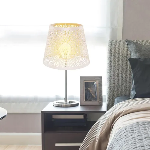 Miniatura 3 de Pantalla de lámpara de metal, sombra de árbol de hierro, sombra de lámpara E27, clip en la mesa, pantalla hueca, accesorios de luz para lámpara