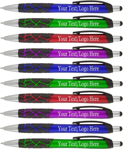 Bolígrafos capacitivos personalizados con tu logotipo o texto personalizado, paquete de 200 unidades a granel para negocios, fiestas y eventos,