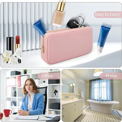 Miniatura 5 de XSUIOY Bolsa de maquillaje de viaje para bolso, bonita bolsa de maquillaje preparada para cosméticos, bolsa organizadora para mujeres, bolsa