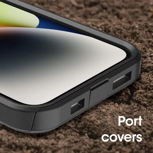 Miniatura 6 de OtterBox Funda de la serie Commuter para iPhone 14 y iPhone 13 (solamente), color negro, delgada y resistente, apta para bolsillo, con protección
