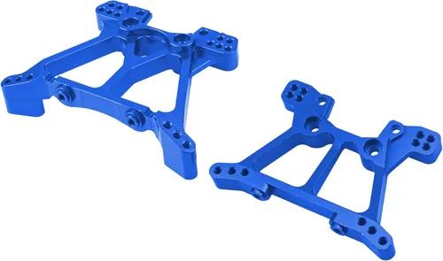 Miniatura 4 de Piezas de actualización de torre de choque delantera y trasera de aleación de aluminio compatibles con 1/10 Traxxas Slash 4x4 4WD RC Car Reemplazo