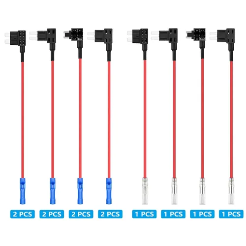 Miniatura 2 de 4 tipos de kit de fusibles de toma de circuito para coche de 12V 12 voltios de perfil bajo Mini Micro2 estándar Fusibles de toma APR ATC ATO ATS