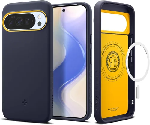 Miniatura 9 de Spigen para Pixel 9a, Funda Nano Pop MagFit (2025) [Compatible con accesorios MagSafe] - Negro y sésamo (2025)