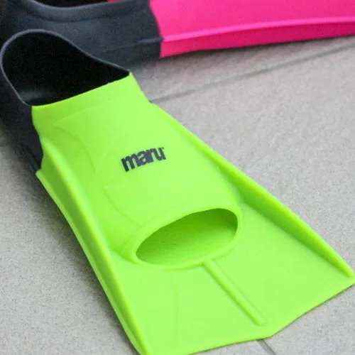 Miniatura 7 de MARU Aletas de entrenamiento, aletas de natación de silicona para patadas más fuertes y rápidas con mayor propulsión, utilizadas para entrenamiento