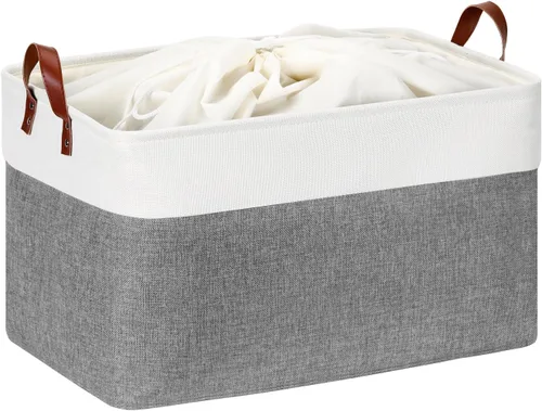Miniatura 56 de DULLEMELO Cesta de almacenamiento pequeña, cesta de papel higiénico, contenedor de almacenamiento estrecho para baño, cesta de baño para organizar