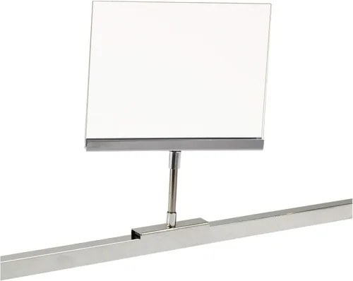 Soporte magnético para letreros con marco acrílico para estante al por menor, pantalla de tarjeta de 5.5 x 7 pulgadas, 9.5 pulgadas de alto, paquete