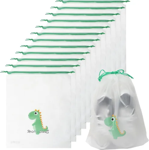 Bolsas de zapatos para viajes, organizador grande de almacenamiento de zapatos transparentes con cordón, bolsas de almacenamiento de viaje