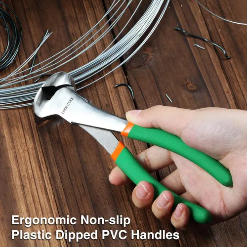 Miniatura 5 de Alicates de corte de extremo de 6 pulgadas, alicates de pinza de extremo Herramienta para quitar uñas para tirar de uñas, torcer y cortar grapas