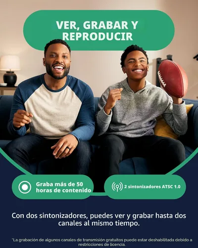 Miniatura 4 de Tablo TV 4ta Generación DVR 2-Sintonizador Over-The-Air (OTA) - Mira, Pausa y Graba TV en Vivo, Noticias, Deportes y Películas en Toda Tu Casa a