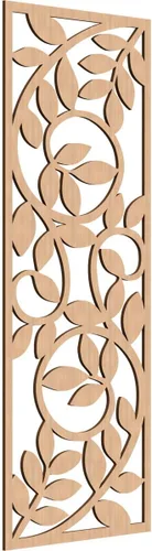 Miniatura 112 de 9 3/8"W x 24 3/8"H x 1/4"T Utica Decorativo Fretwork Madera Paneles de Pared, Abedul