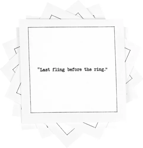 Miniatura 38 de Five Star Funny Dog Quotes Servilletas de cóctel de algodón blanco 50 servilletas de bebidas desechables de lujo con citas ingeniosas de perros