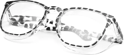 Miniatura 4 de Elegantes gafas de seguridad para mujeres y niñas, gafas anti-vaho, gafas protectoras, gafas transparentes Azul + rosa