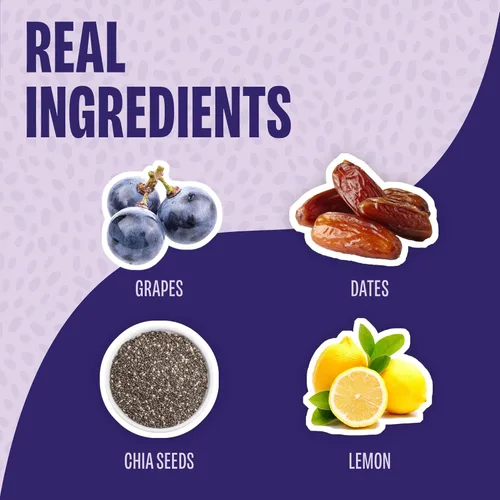 Miniatura 5 de Chia Smash – Mermelada de Uva Mermelada keto baja en calorías, sin azúcar añadida con fruta reutilizada y semillas de chía Untable de frutas
