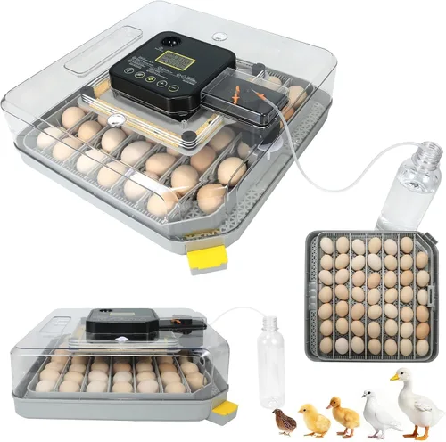 Miniatura 10 de Incubadora de 48 Huevos con Giro Automático y Control de Humedad Incubadora Digital de Aves de Corral para Huevos de Pollo, Pato, Codorniz, Ideal