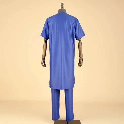 Miniatura 5 de Dashiki - Conjunto de ropa para hombre africano, abrigos largos, camisas estampadas y pantalones Ankara, trajes tribales