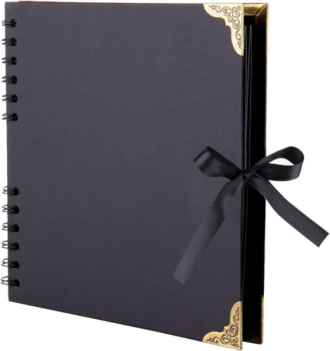 LOYAL BOOK Álbum de recortes (8 x 8 pulgadas) Álbum de recortes 60 páginas, ideal para tus álbumes de recortes, álbumes de fotos familiares de boda