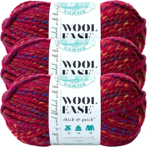 Miniatura 179 de Lion Brand Yarn - Ovillo de lana Wool-Ease Thick & Quick color fuerza aérea