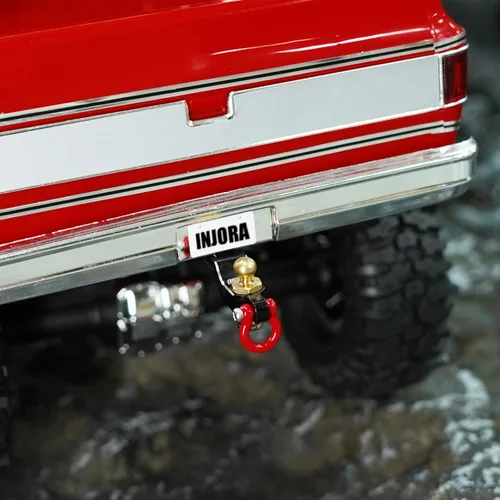 Miniatura 6 de INJORA Receptor de enganche de caída de 0.11 oz, enganche de aluminio CNC para 1/18 RC Crawler TRX4M actualización, 2