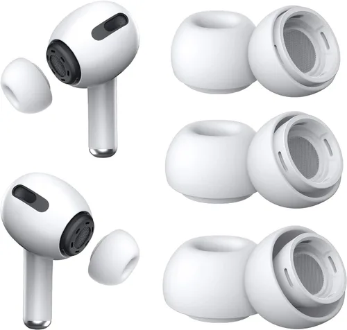 Miniatura 13 de [3 pares] Puntas de repuesto para los oídos para Airpods Pro y Airpods Pro de 2ª generación con orificio de reducción de ruido, puntas de silicona