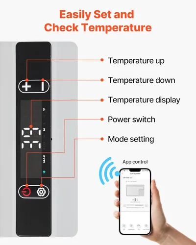 Miniatura 5 de VEVOR Refrigerador de coche de 12 voltios, refrigerador de coche de 31.7 cuartos de galón / 30 L, enfriador eléctrico portátil con temperatura