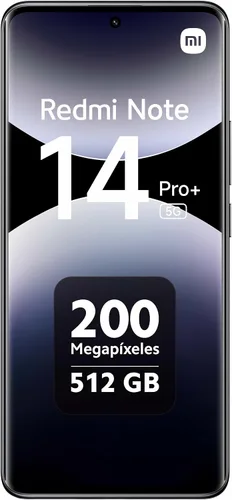 Miniatura 4 de XIAOMI Redmi Note 14 Pro+ Plus 5G + 4G LTE (para Tmobile Mint Tello & Global) (512 GB + 12 GB) NFC 6.67 pulgadas 120Hz 200MP Pro AI Modelo Negro