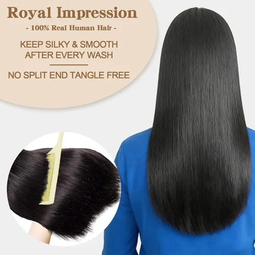 Miniatura 5 de Extensiones de cabello humano lacio 12A con cierre de encaje HD de 5 x 5 (16, 18, 20 + 14 pulgadas), tejido de cabello humano virgen brasileño 100%