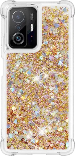 Miniatura 88 de Glitter Sparkle Moving Quicksand Flowing Cover para Xiaomi Redmi Note 10S Bling Liquid Clear Star Heart Silicona Bumper Funda transparente de goma a