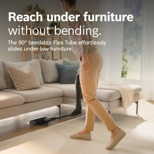 Miniatura 7 de Bosch Unlimited 10 - Aspiradora inalámbrica con 2 baterías incluidas, hasta 140 minutos en total, tubo flexible, cargador rápido, pelo de mascotas