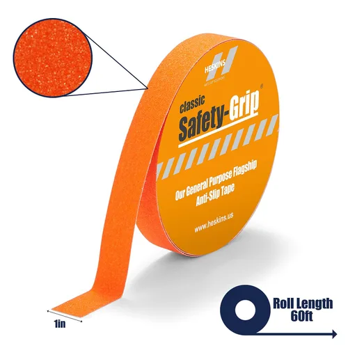 Miniatura 2 de Heskins LLC Cinta de agarre de seguridad estándar naranja